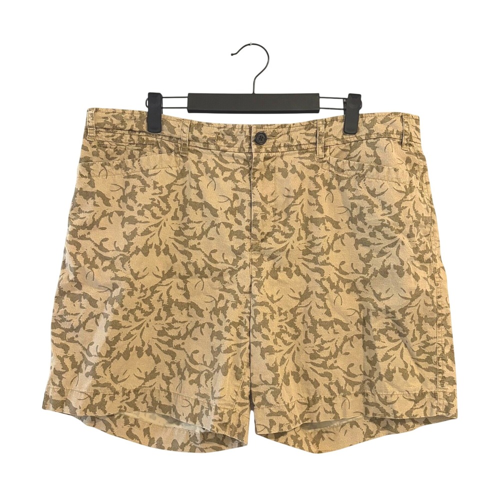 Lauren Ralph Lauren Tan Olive Floral Camo Cotton Chino Shorts SIZE 14